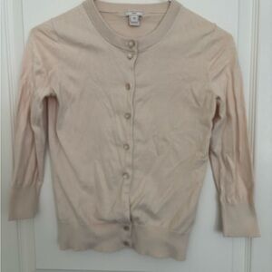 J. Crew Women's Cream Cardigan Sweater